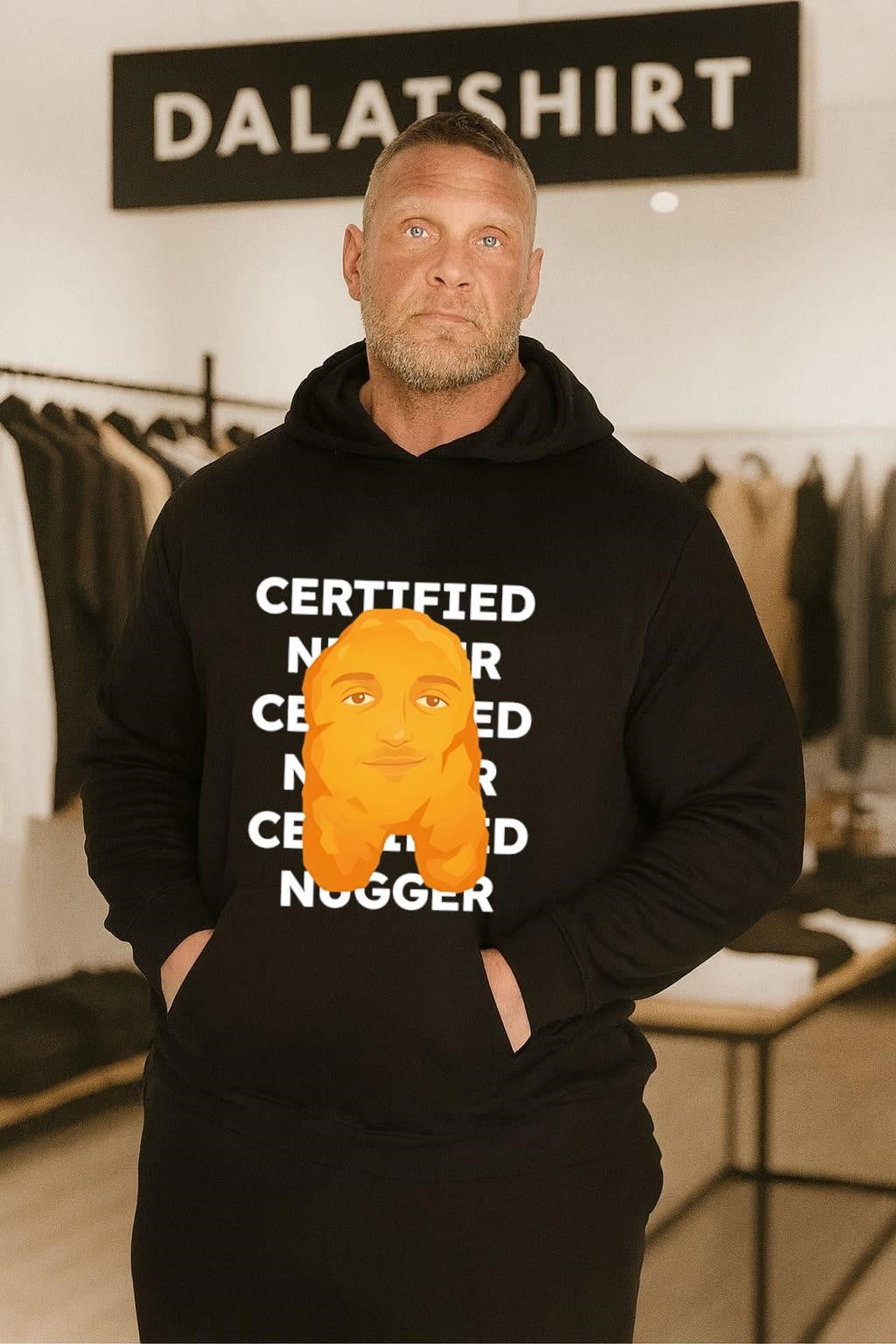 Certified Nugger Face Chicken Nugget Funny shirt