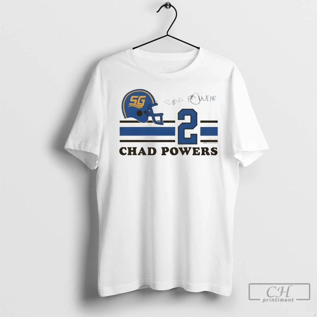 Chad Powers Signature Football T Shirts