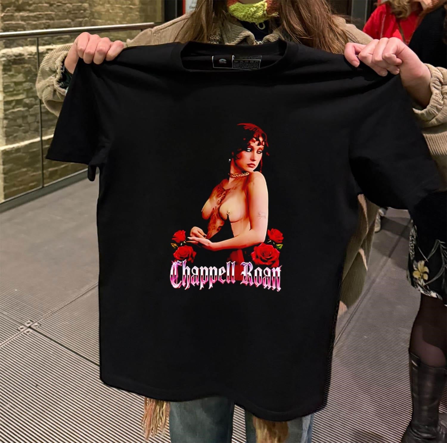Chappell Roan Red Roses Artistic Portrait Aesthetic Music Fan shirt