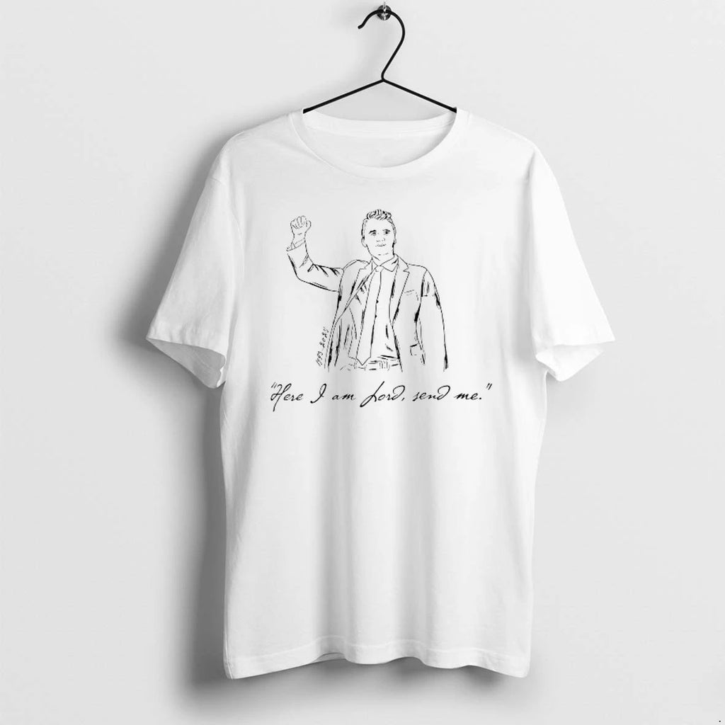 Charlie Kirk Here I Am Lord Send Me 1993 2025 Tshirts Sweater