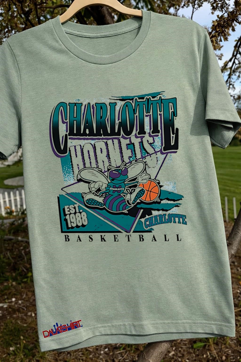 Charlotte Hornets Basketball Est 1988 Mascot Logo shirt