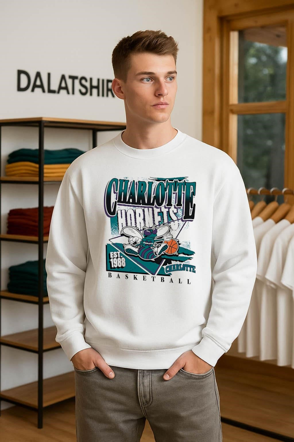 Charlotte Hornets Basketball Est 1988 Mascot Logo shirt