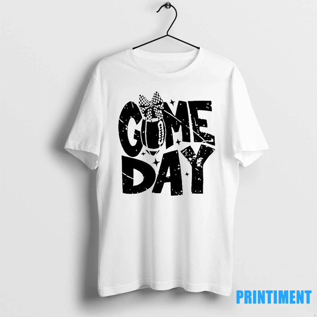 Checkered Bow Football Game Day Tshirts Sweater