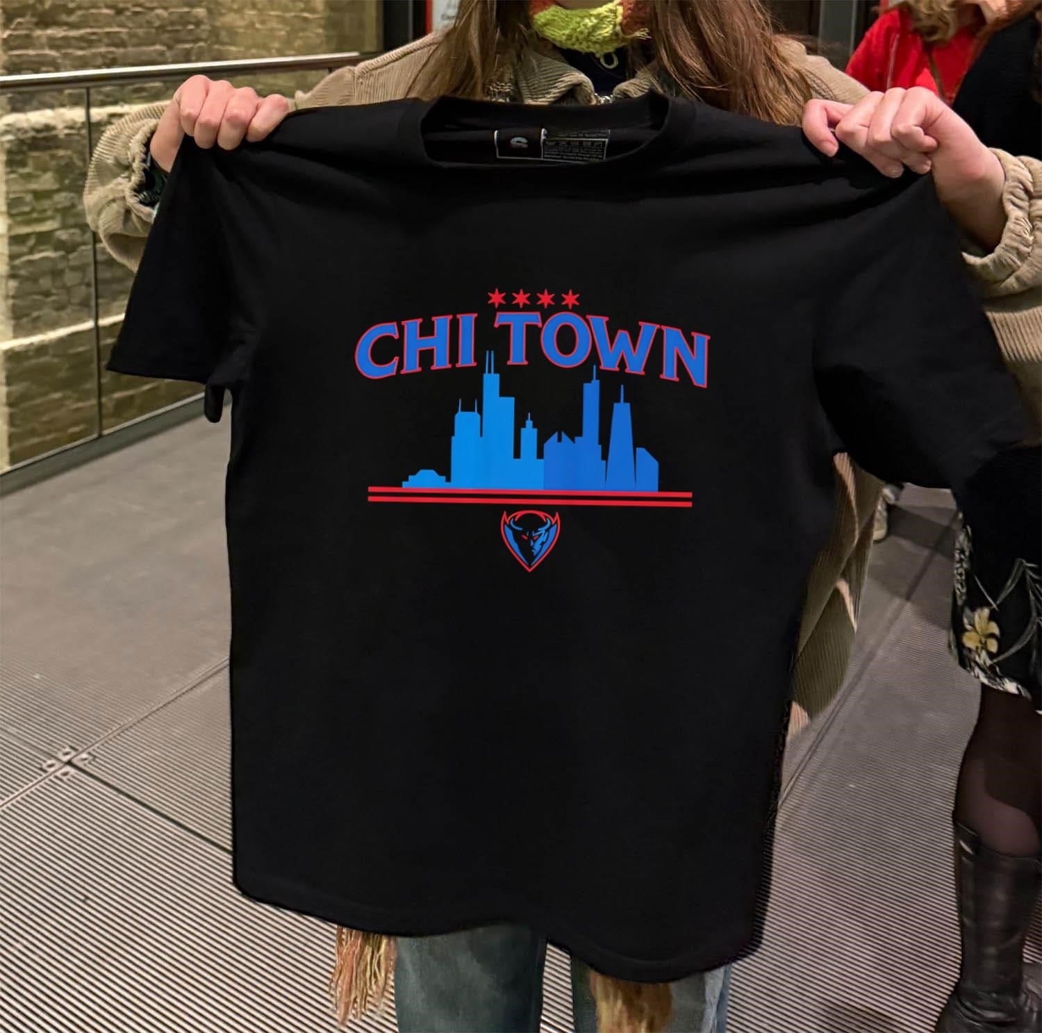 Chi Town Skyline Chicago Stars Blue Demon shirt