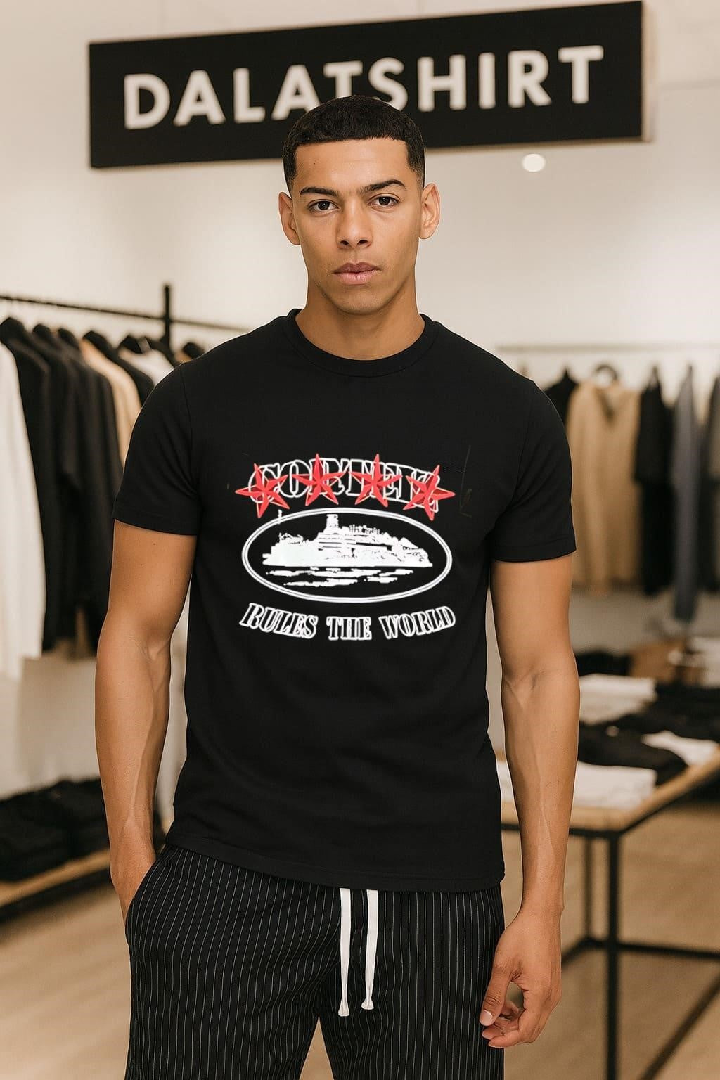 Chicago Rules The World Skyline Red Stars shirt