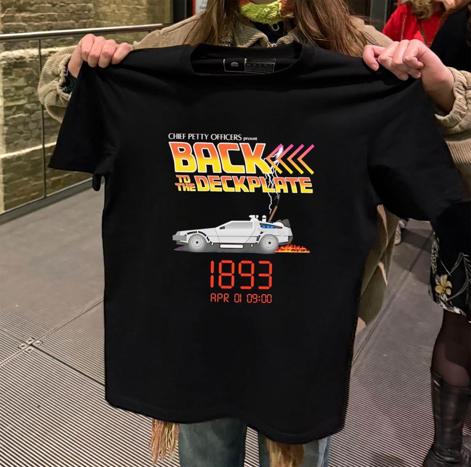 Chief Petty Officers Back To The Deckplate DeLorean 1893 shirt