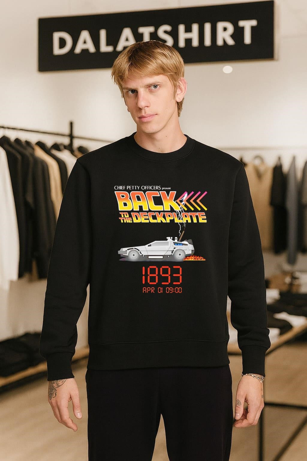 Chief Petty Officers Back To The Deckplate DeLorean 1893 shirt