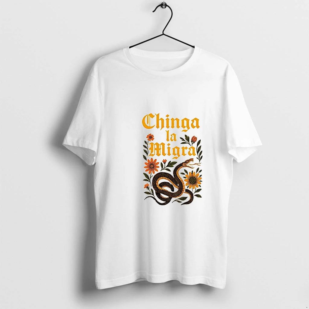 Chinga La Migra Snake Protest Tee Abolish Ice Tshirts Sweater