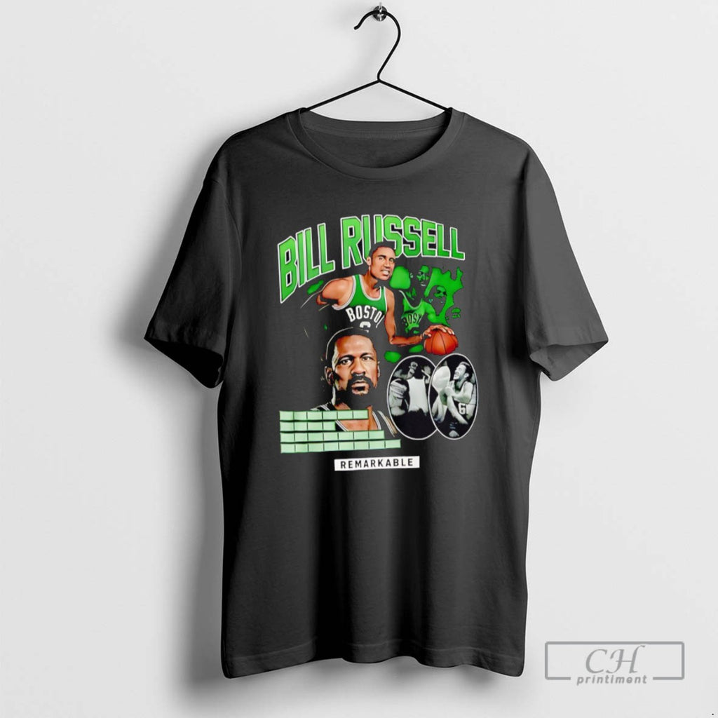 Christian Gonzalez Bill Russell Boston Celtics Remarkable T Shirts