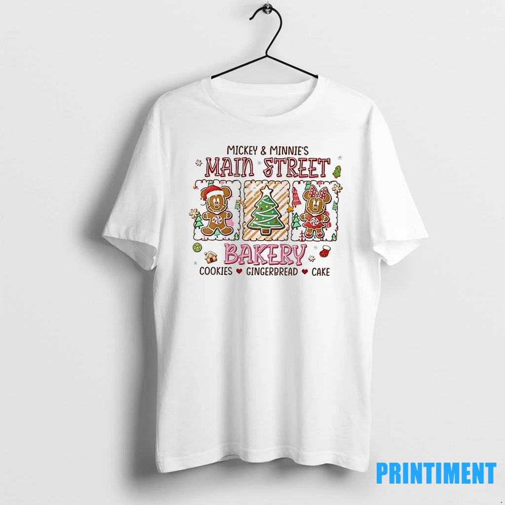 Christmas Main Street Bakery Cookies Gingerbread Cake Tshirts Sweater
