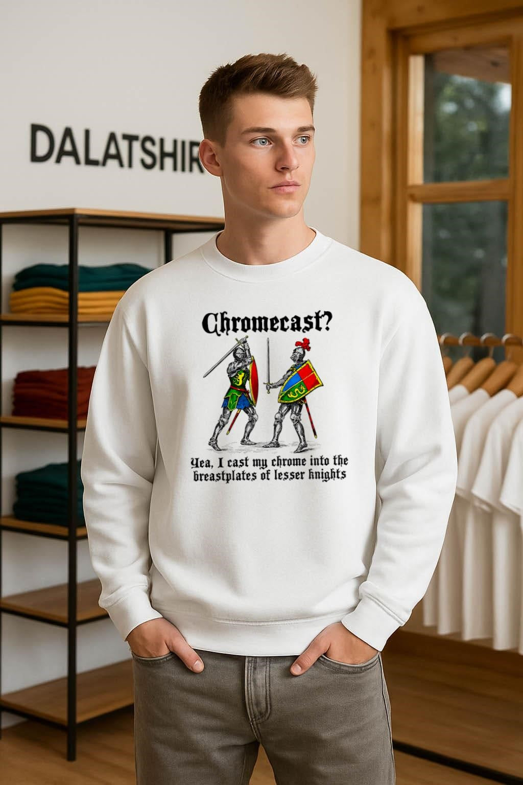 Chromecast Yea I Cast My Chrome Into The Breastplates Of Lesser Knights shirt