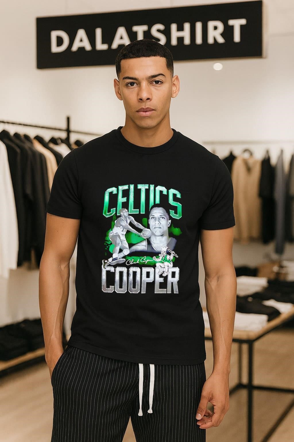 Chuck Cooper Boston Celtics NBA Legend Vintage Graphic Tribute shirt
