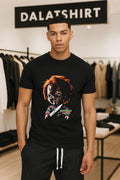 Chucky Wanna Play Horror Movie Character Holding Knife Graphic shirt