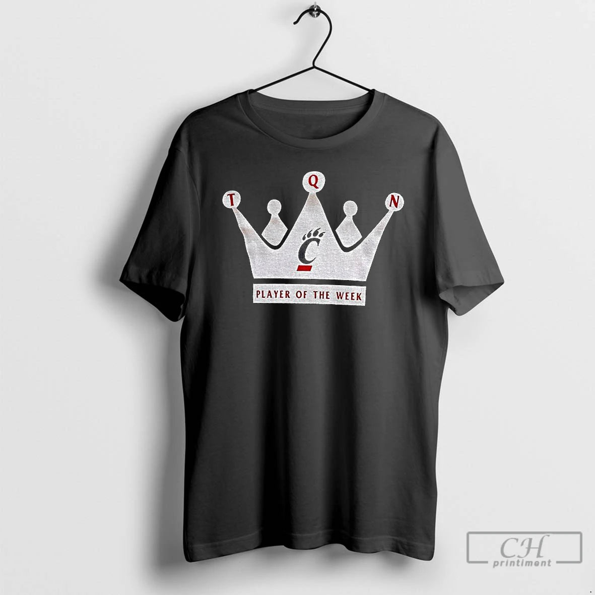Cincinnati Bearcats Crown Player Of The Week Football T Shirts