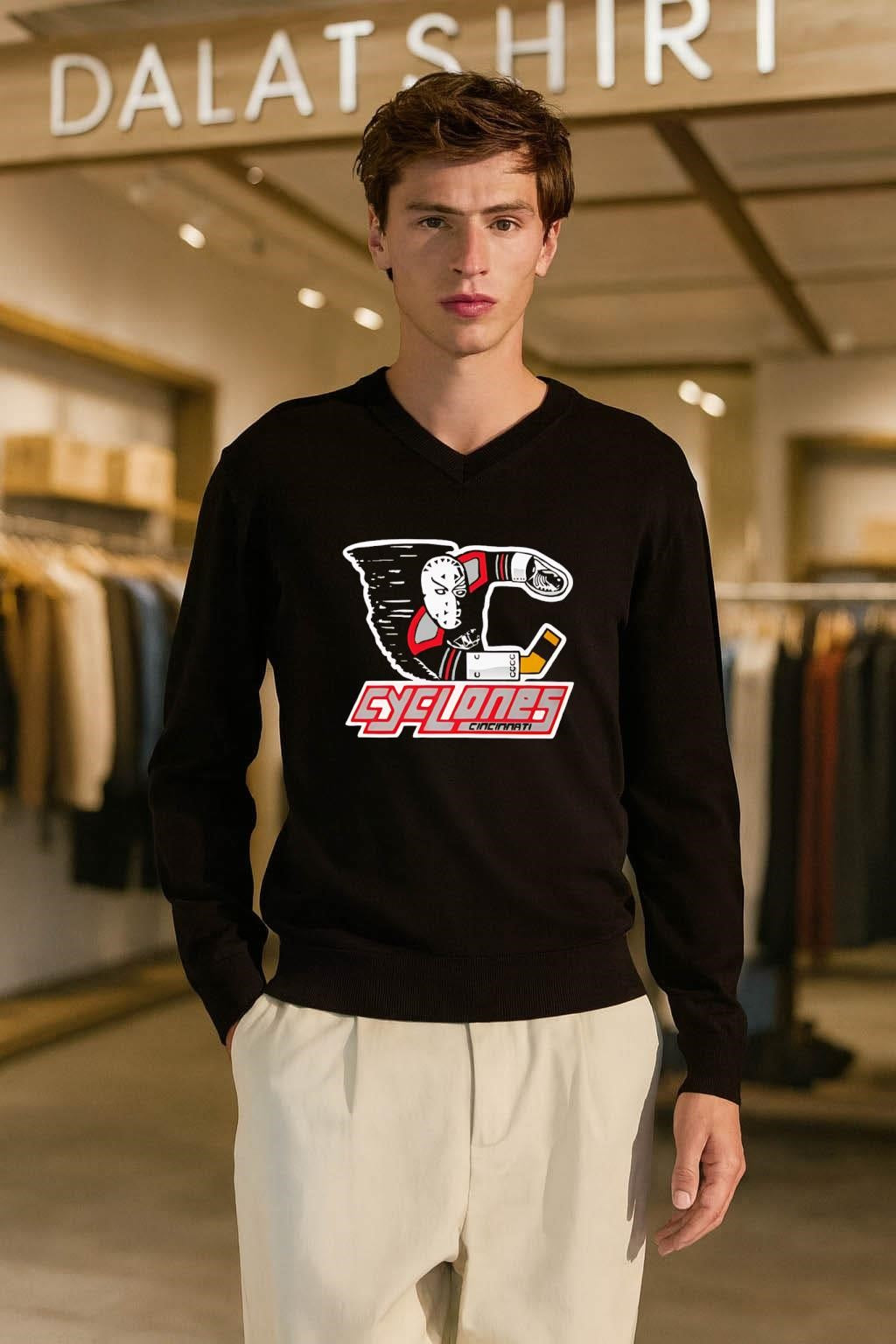 Cincinnati Cyclones Hockey Mask Tornado Logo shirt
