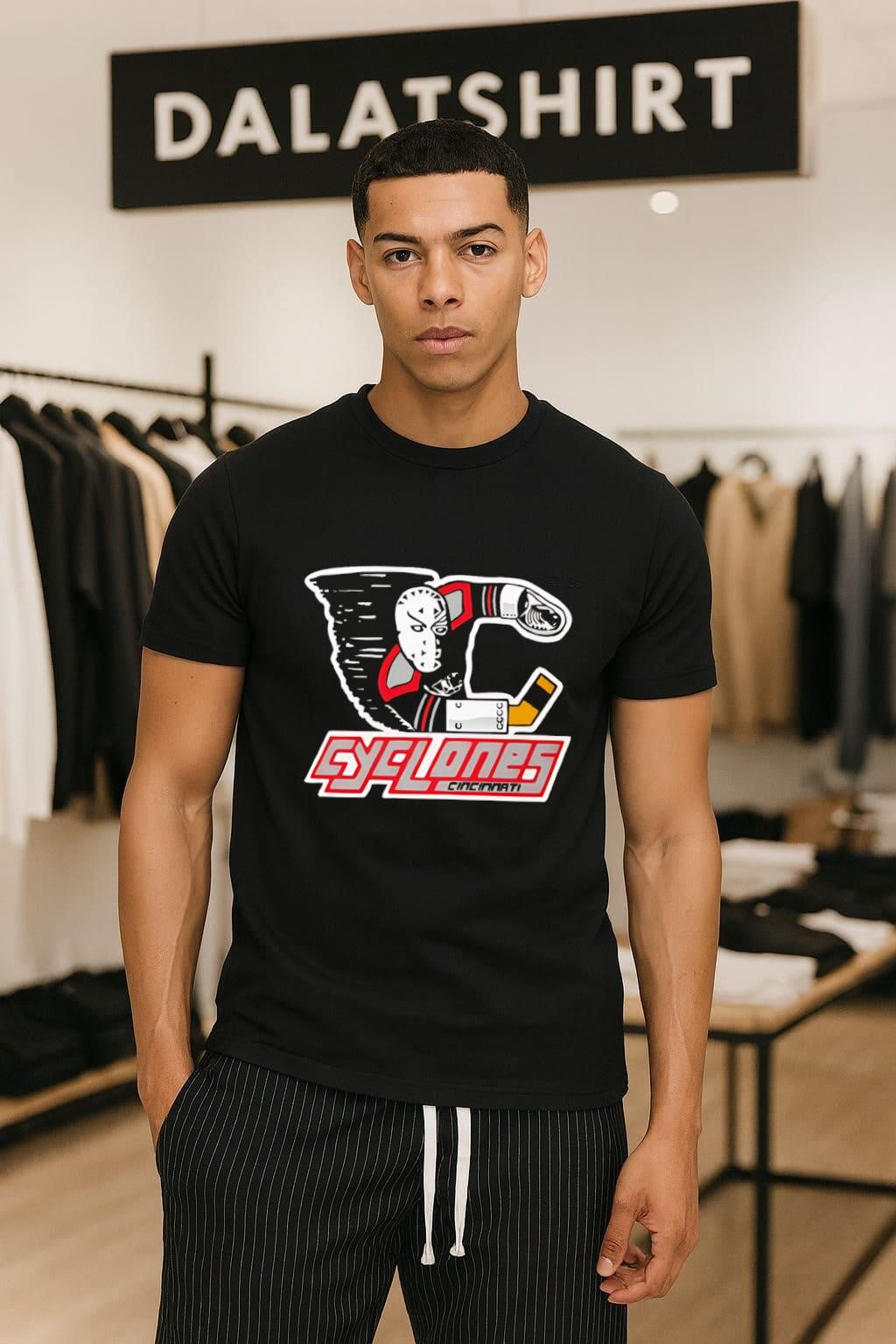 Cincinnati Cyclones Hockey Mask Tornado Logo shirt