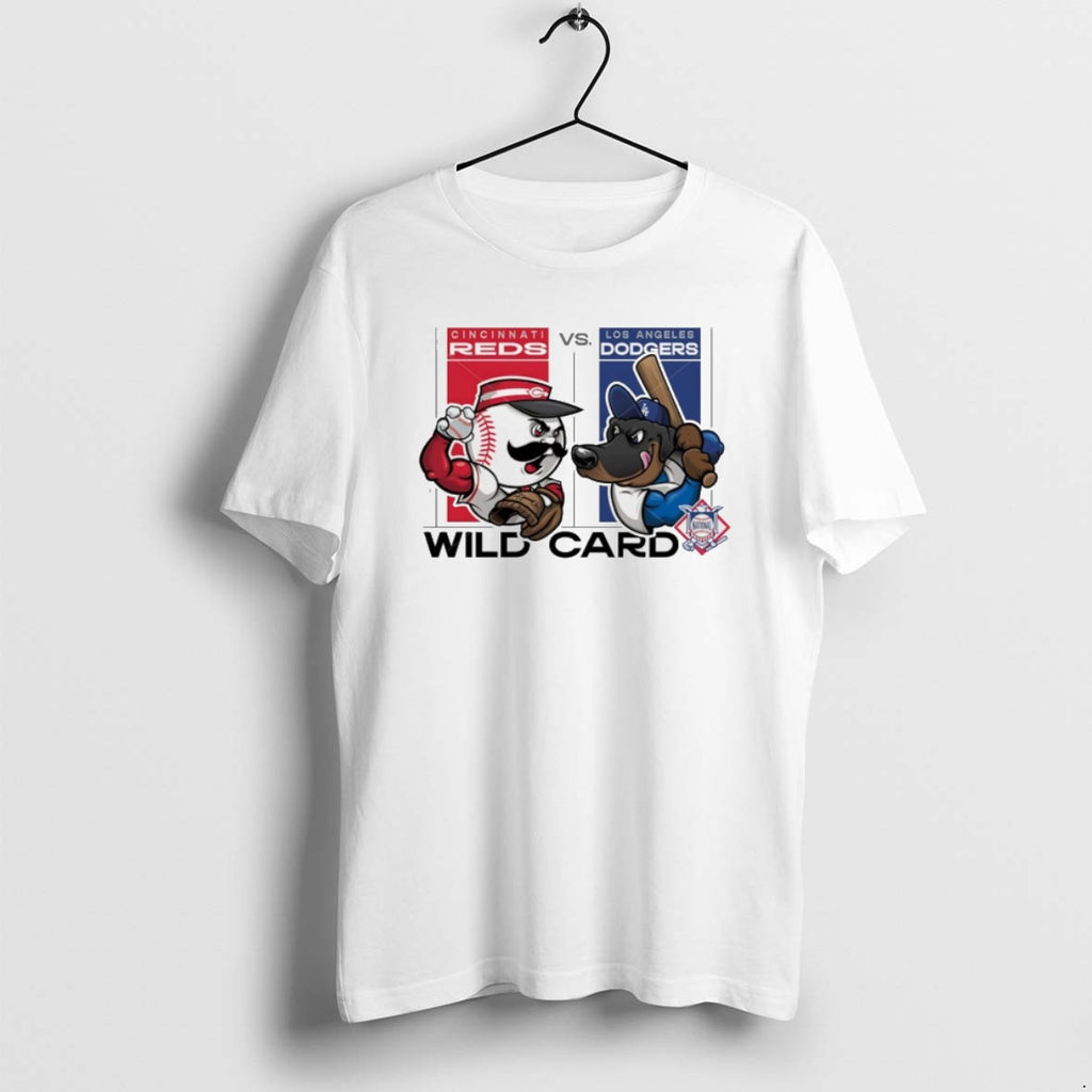 Cincinnati Reds Vs Los Angeles Dodgers 2025 Mlb Wild Card Matchup Mascot T Shirts