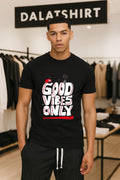 Cincy Good Vibes Only Baseball Smiley Face Fireworks shirt