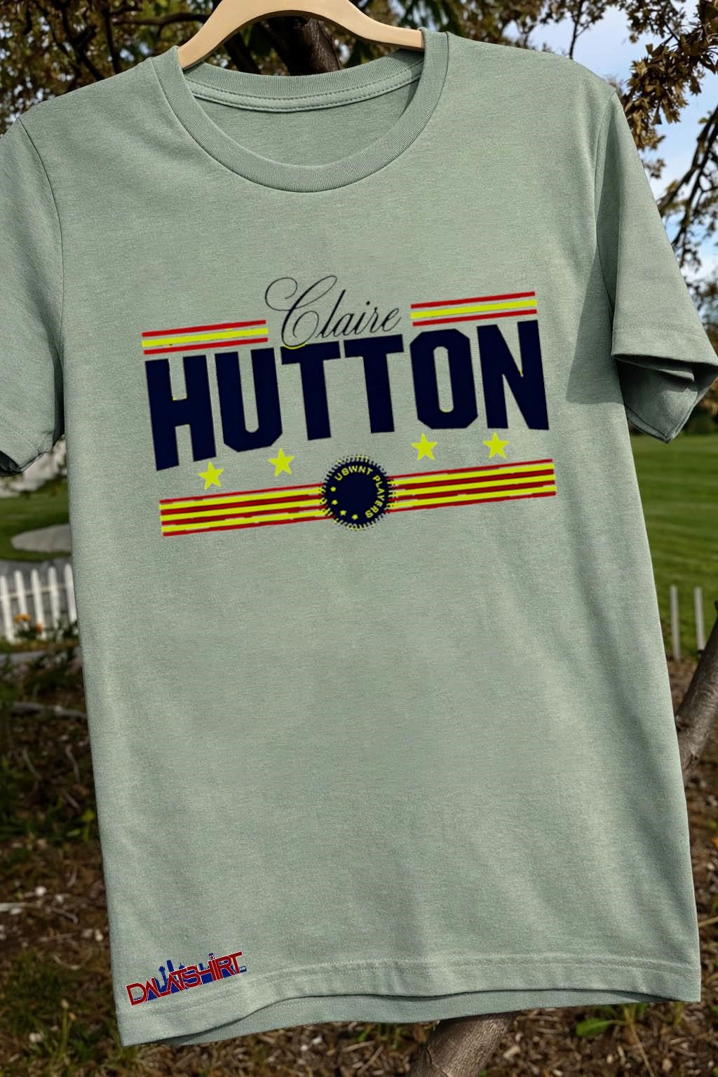 Claire Hutton USWNT Players stars and stripes graphic shirt