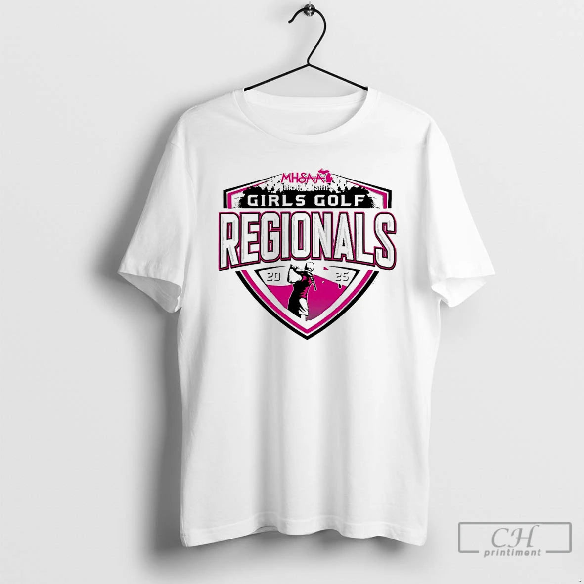 Classic 2025 Mhsaa Girls Golf Regionals Logo T Shirts Hoodie Longsleeve