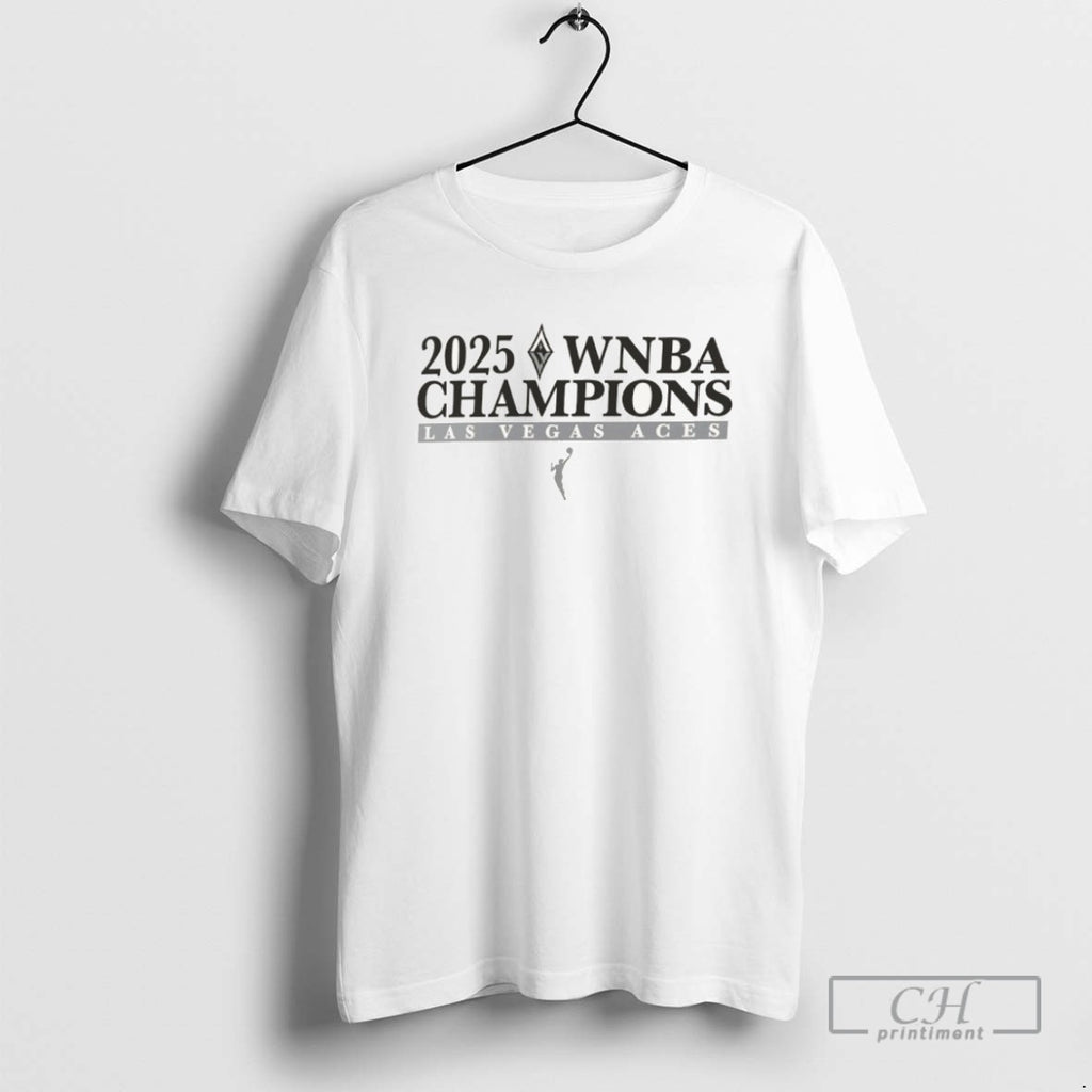 Classic 2025 Wnba Champions Las Vegas Aces Victory Logo T Shirts