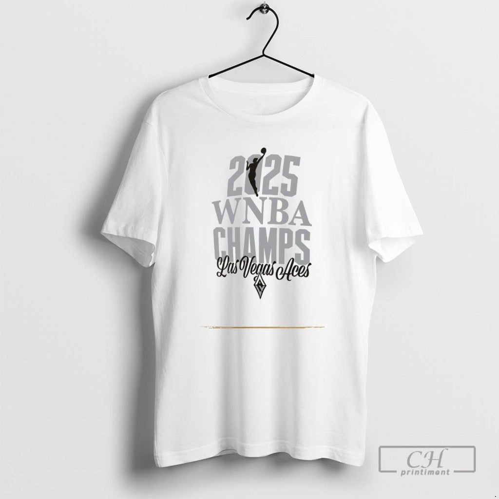 Classic 2025 Wnba Champs Las Vegas Aces Logo T Shirts