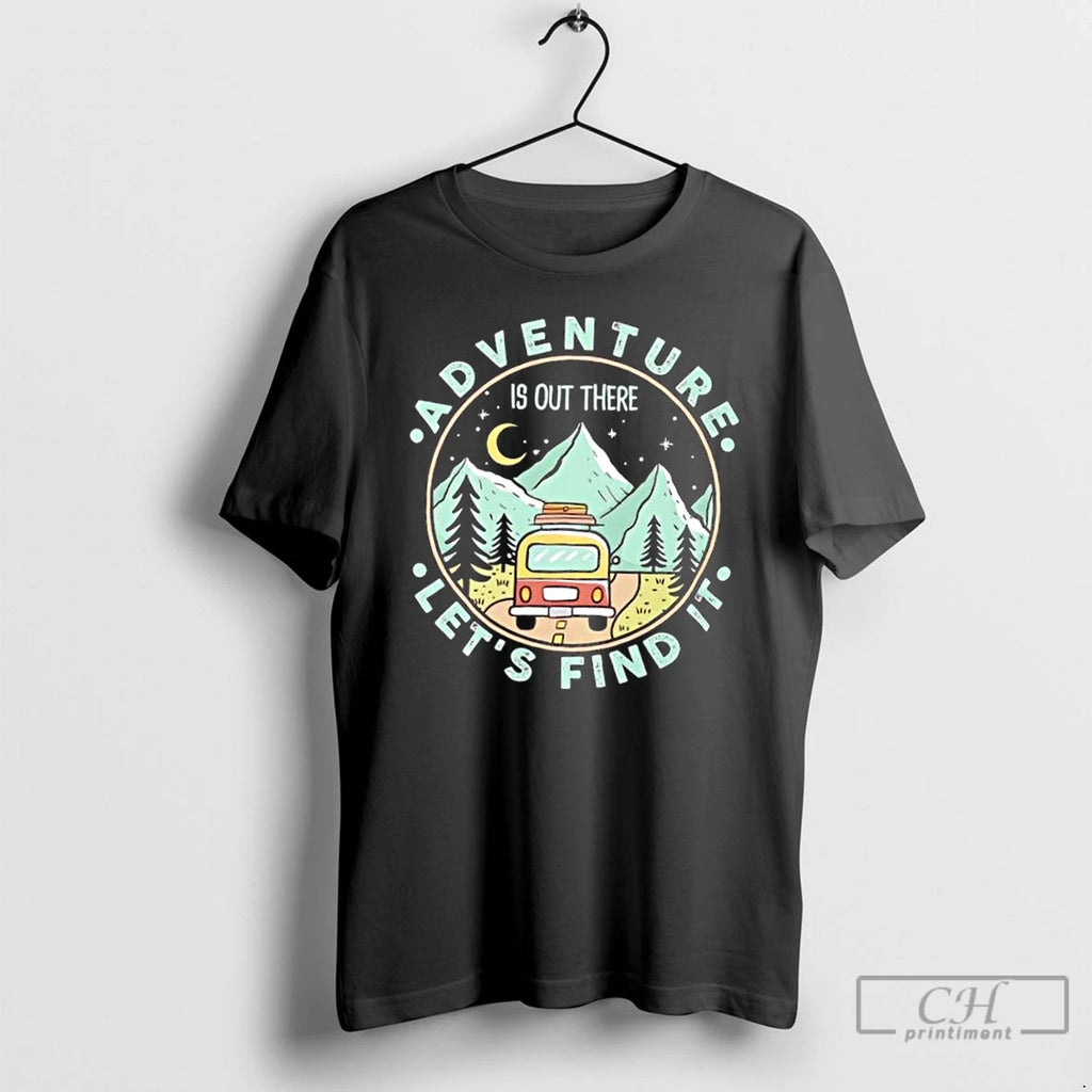 Classic Adventure Is Out There Retro Travel T Shirts Hoodie Longsleeve