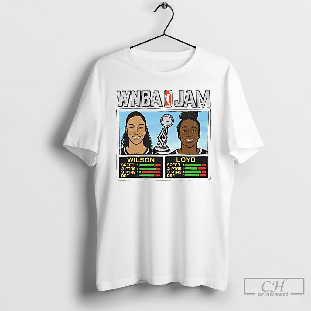 Classic Aja Wilson And Jewell Loyd Wnba Jam Los Angeles Aces 2025 Champs Ornaments