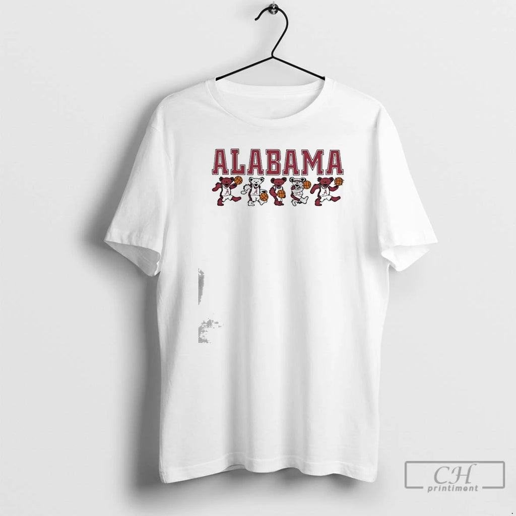 Classic Alabama Basketball X Grateful Dead Mascot Bears 2025 T Shirts
