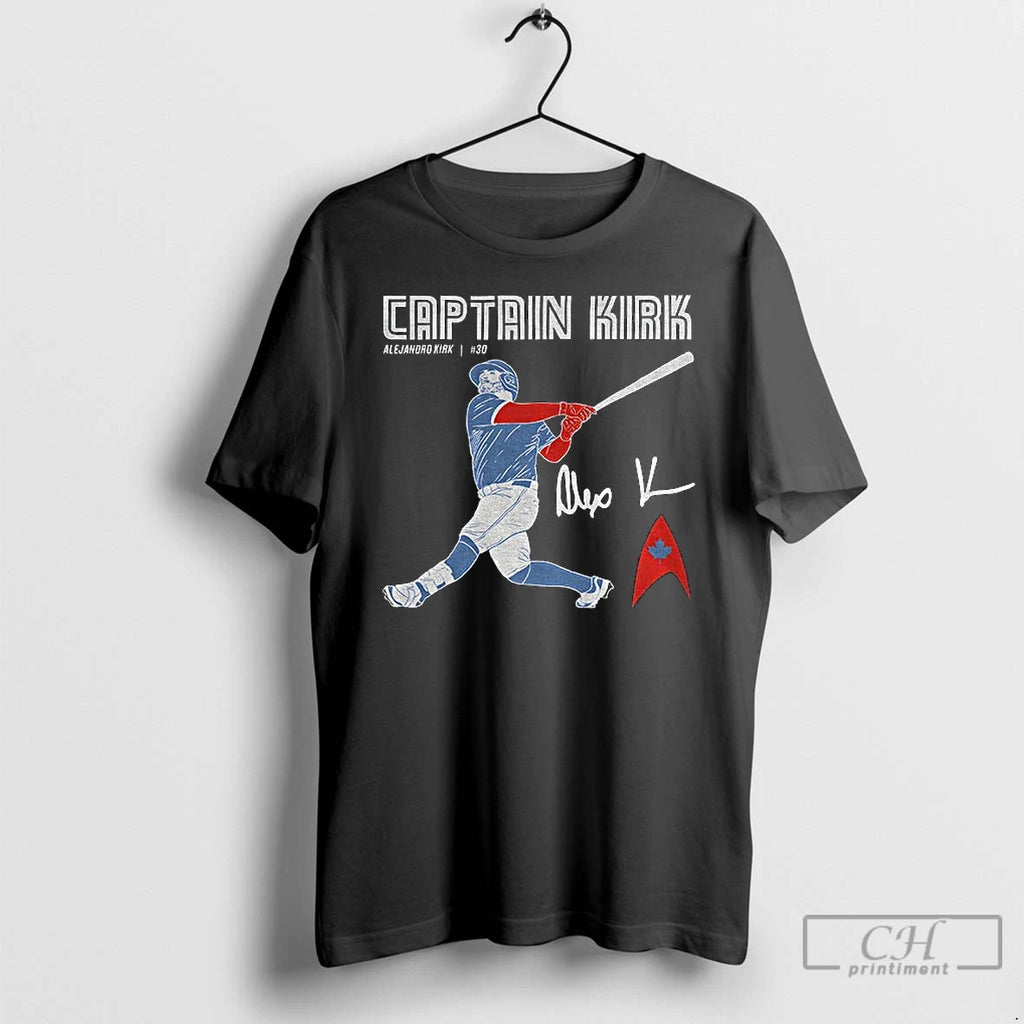 Classic Alejandro Kirk Toronto Blue Jays Captain Kirk Mlb Baseball Signature T Shirts Hoodie Longsleeve