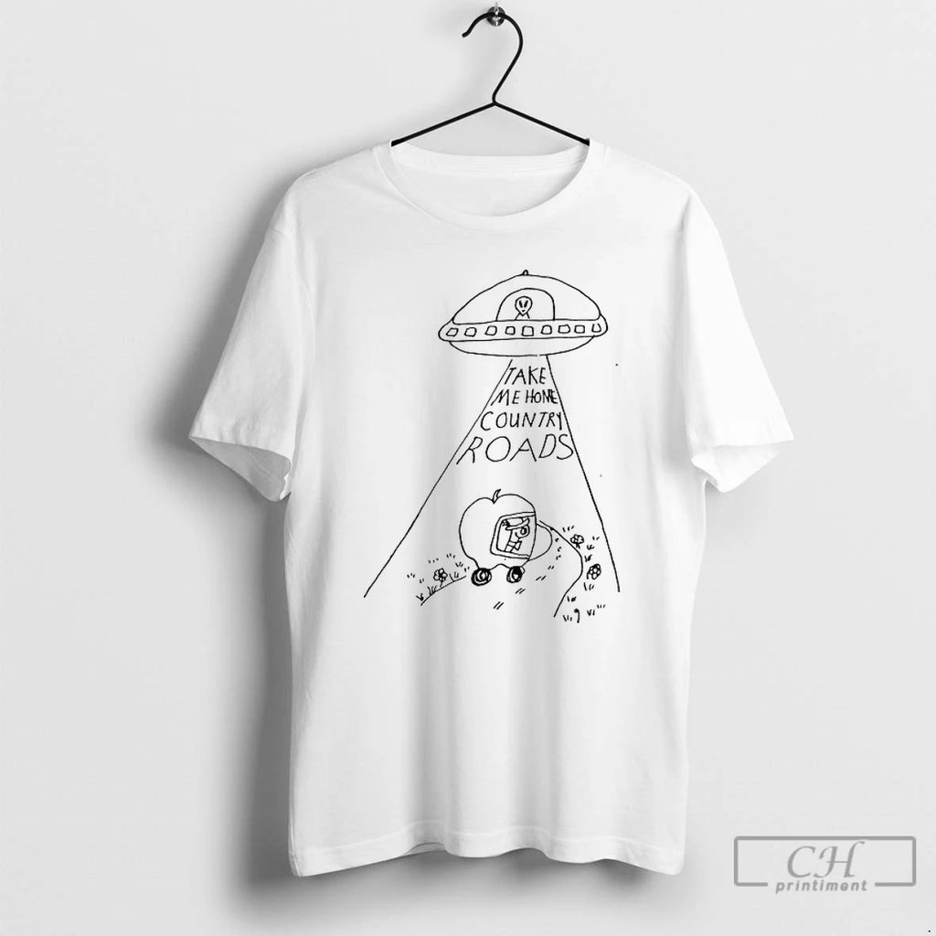 Classic Alien Ufo Take Me Home Country Roads T Shirts Hoodie Longsleeve