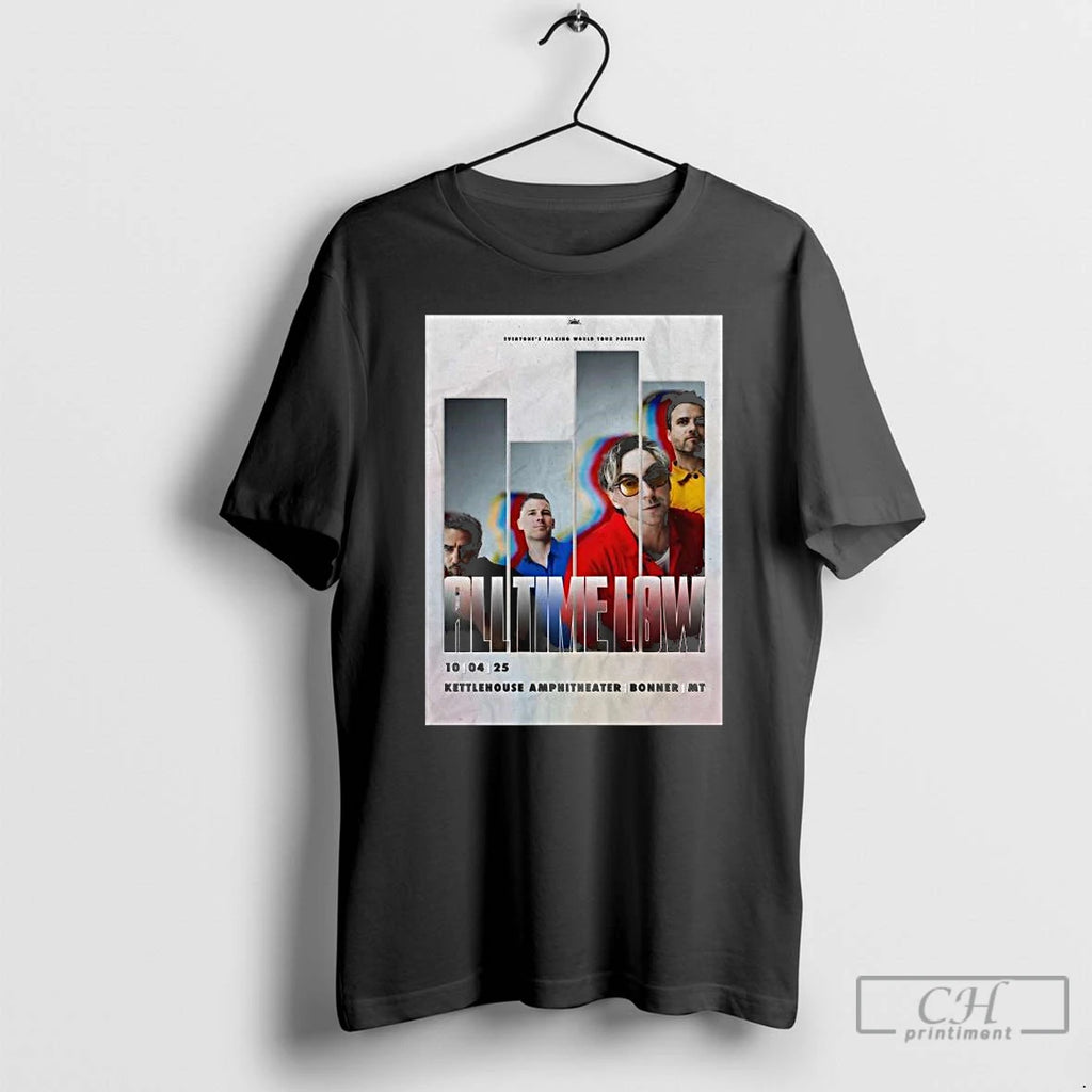 Classic All Time Low October 4 2025 Kettlehouse Amphitheater Show Long Sleve T Shirts
