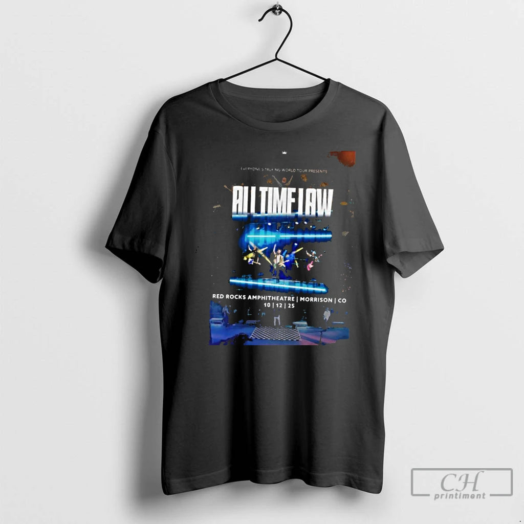Classic All Time Low Red Rocks Amphitheatre Show On Oct 12 2025 T Shirts