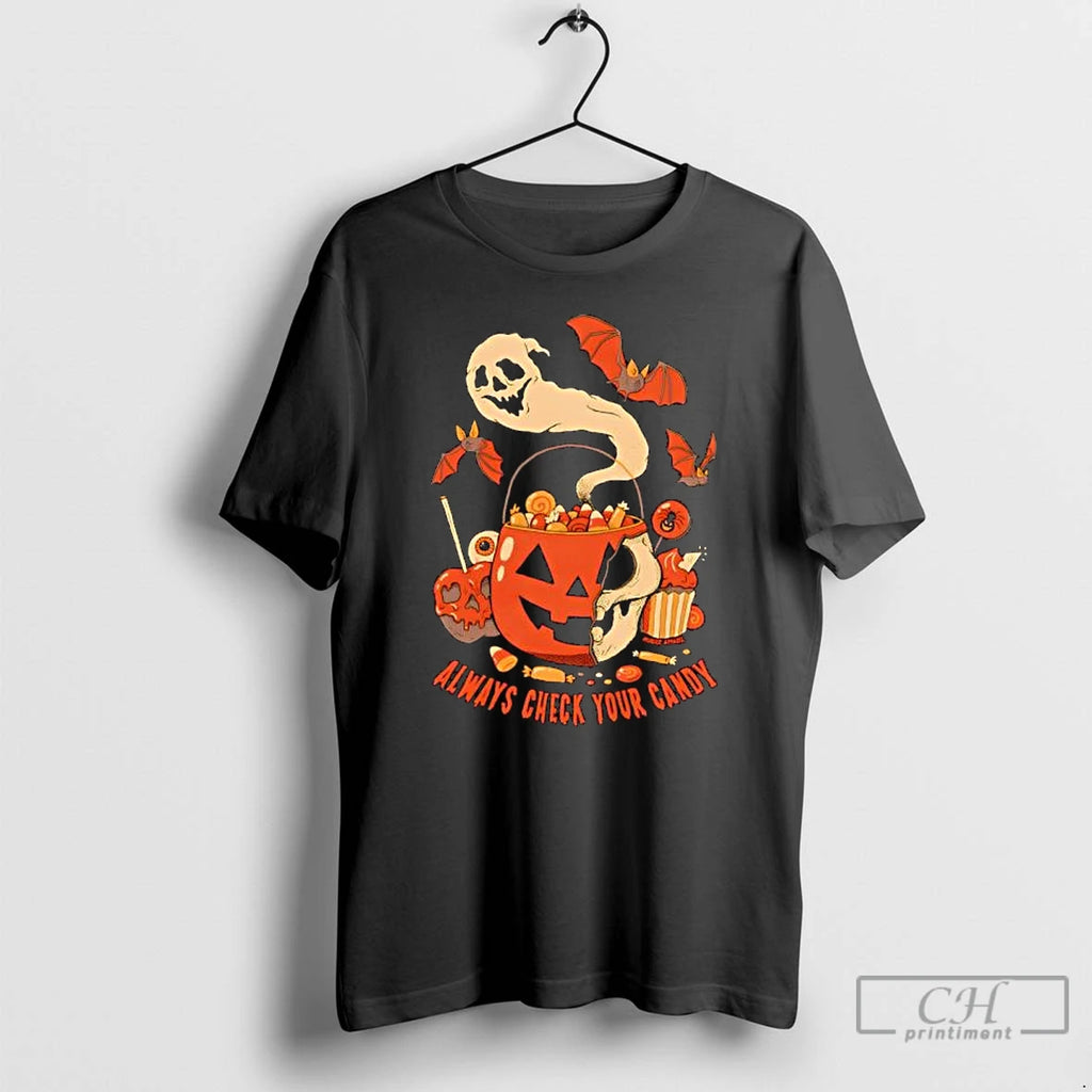 Classic Always Check Your Candy Halloween T Shirts Hoodie Longsleeve
