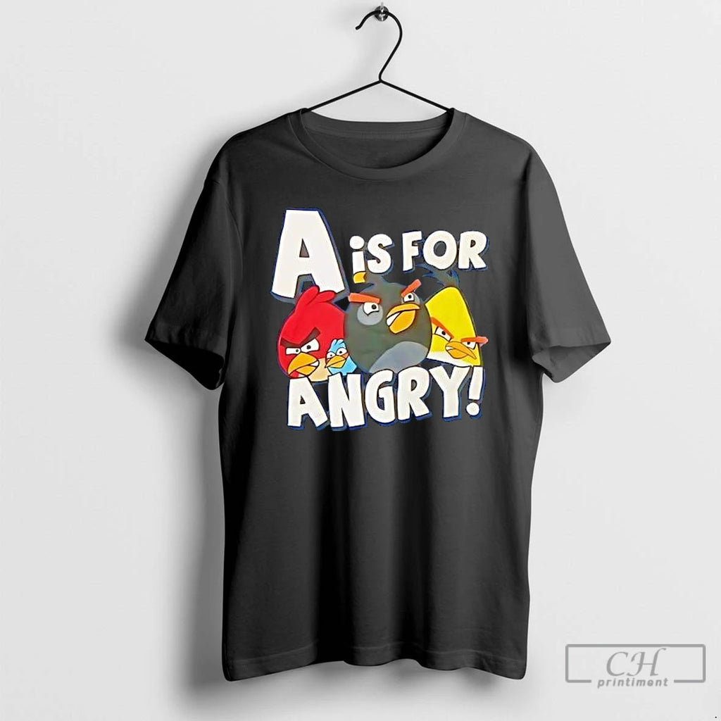 Classic Angry Birds A Is For Angry T Shirts Hoodie Longsleeve