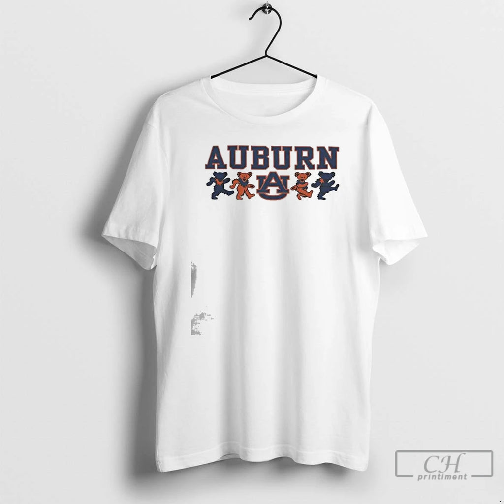 Classic Auburn Tigers X Grateful Dead Mascot Bears 2025 T Shirts