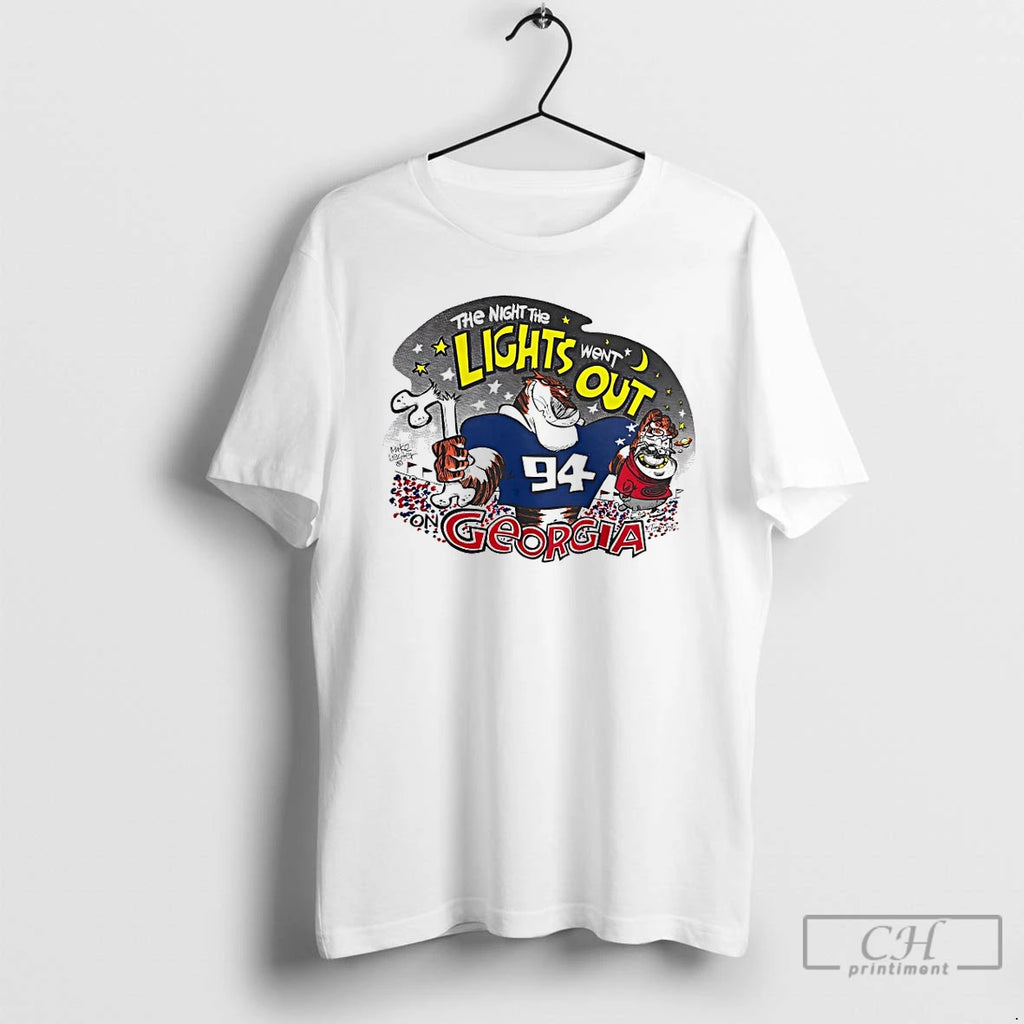 Classic Auburn Tigers The Night The Went Lights Out On Georgia T Shirts