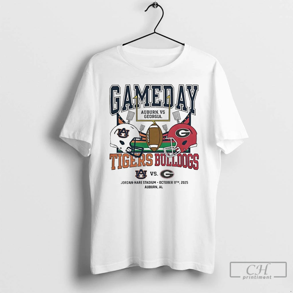 Classic Auburn Tigers Vs Georgia Bulldogs 2025 Gameday T Shirts