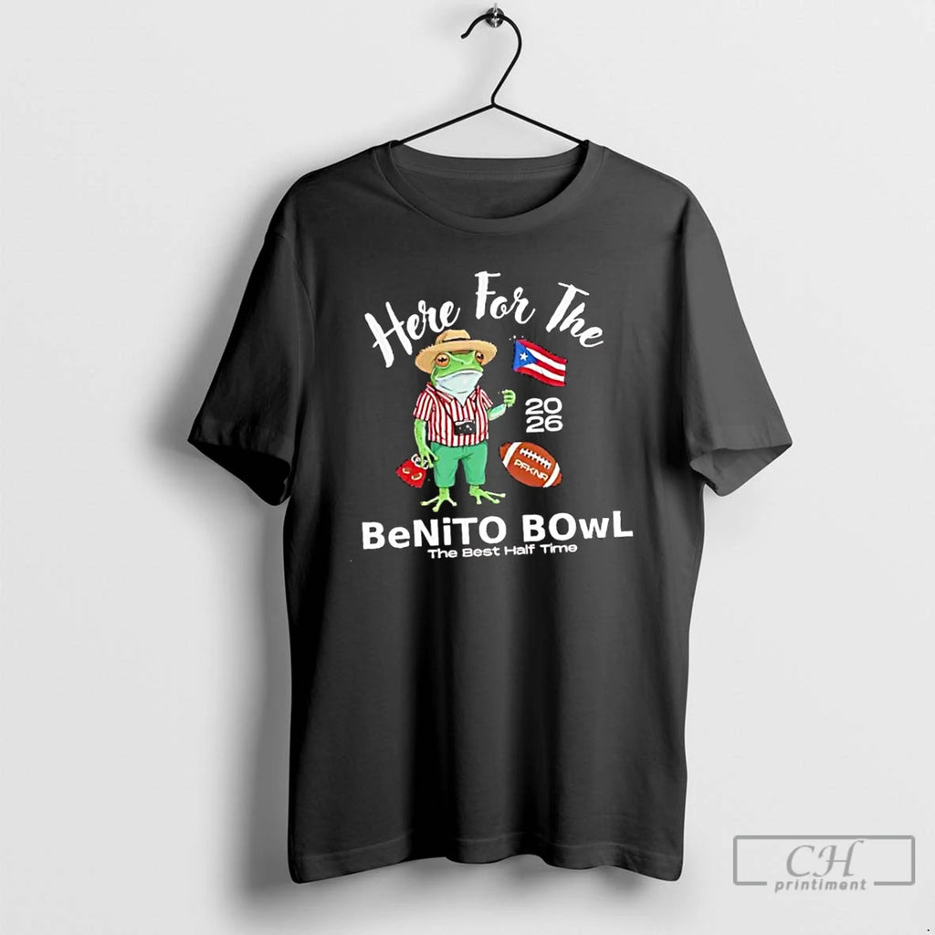 Classic Bad Bunny Here For The Benito Bowl 2026 The Best Half Time T Shirts