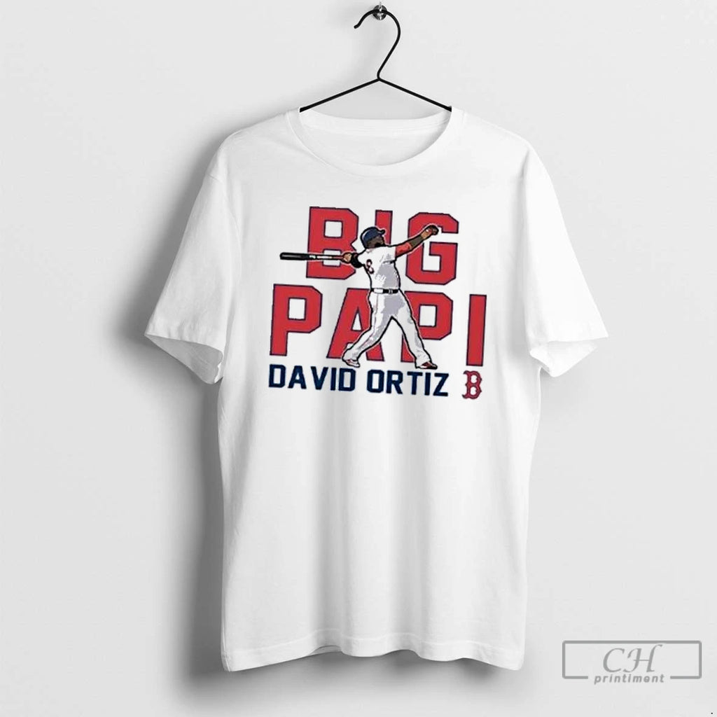 Classic Big Papi David Ortiz Boston Red Sox Cooperstown Player T Shirts