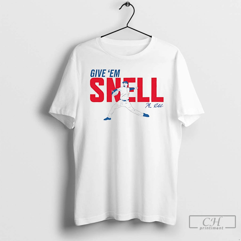 Classic Blake Snell Los Angeles Dodgers Give Em Snell Swing Signature T Shirts Hoodie Longsleeve