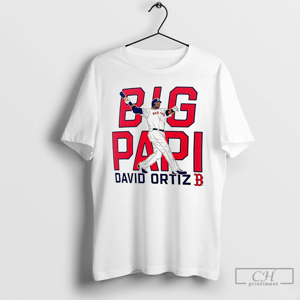 Classic Boston Red Sox David Ortiz Big Papi T Shirts Hoodie Longsleeve