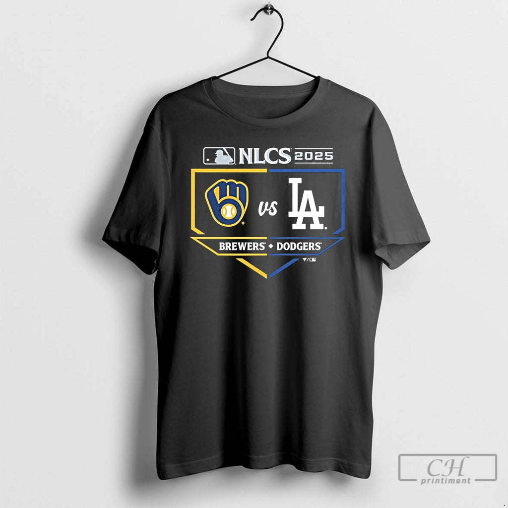 Classic Brewers Vs Dodgers 2025 Nlcs Matchup Batters Box T Shirts