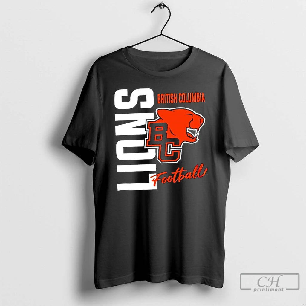 Classic British Columbia Lions Football Logo 2 Sided T Shirts Hoodie Longsleeve