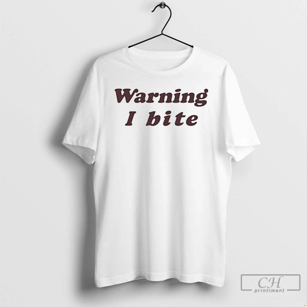 Classic Brooklyn Wearing Warning I Bite T Shirts Hoodie Longsleeve