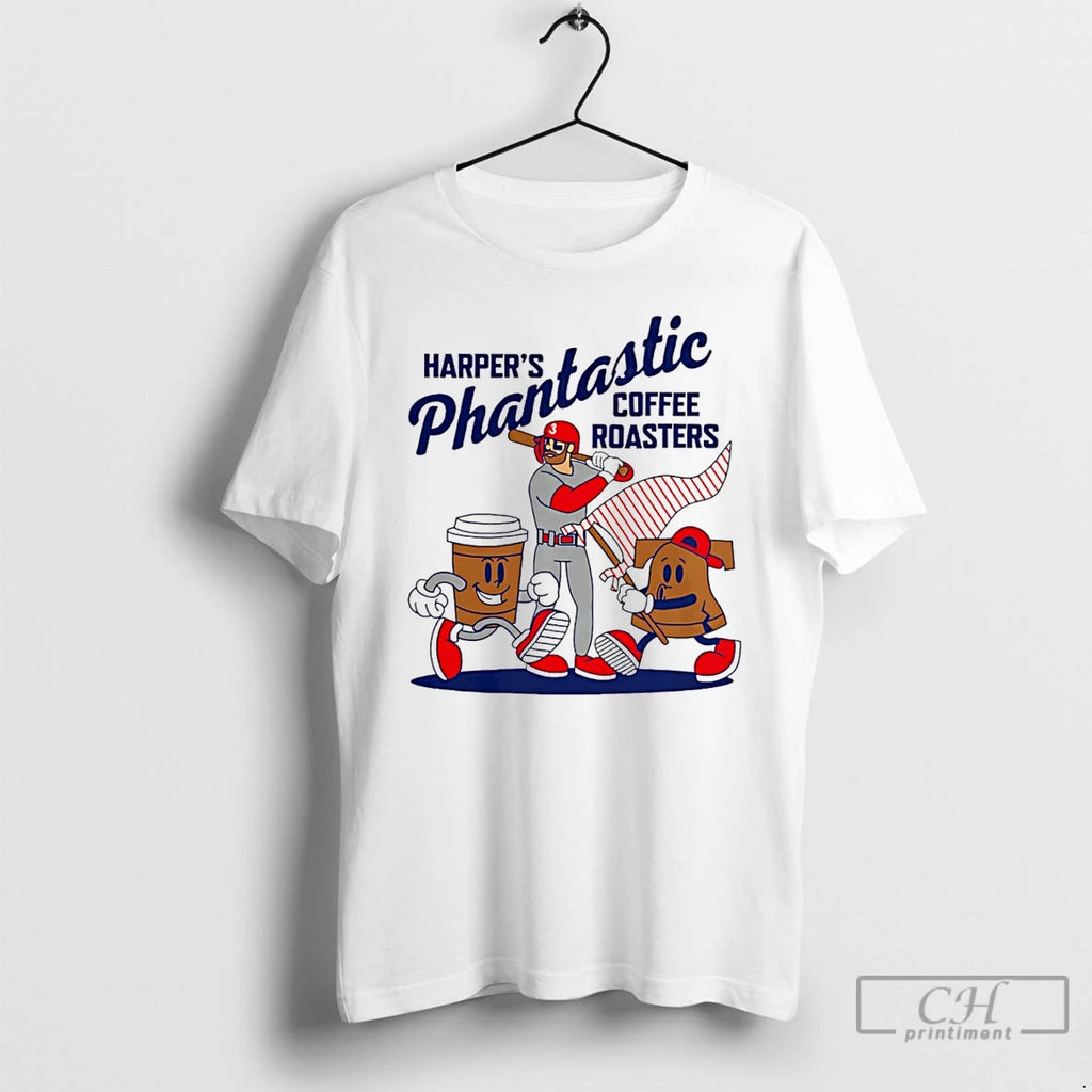 Classic Bryce Harper Phantastic Coffee Roasters Philadelphia Phillies T Shirts Hoodie Longsleeve