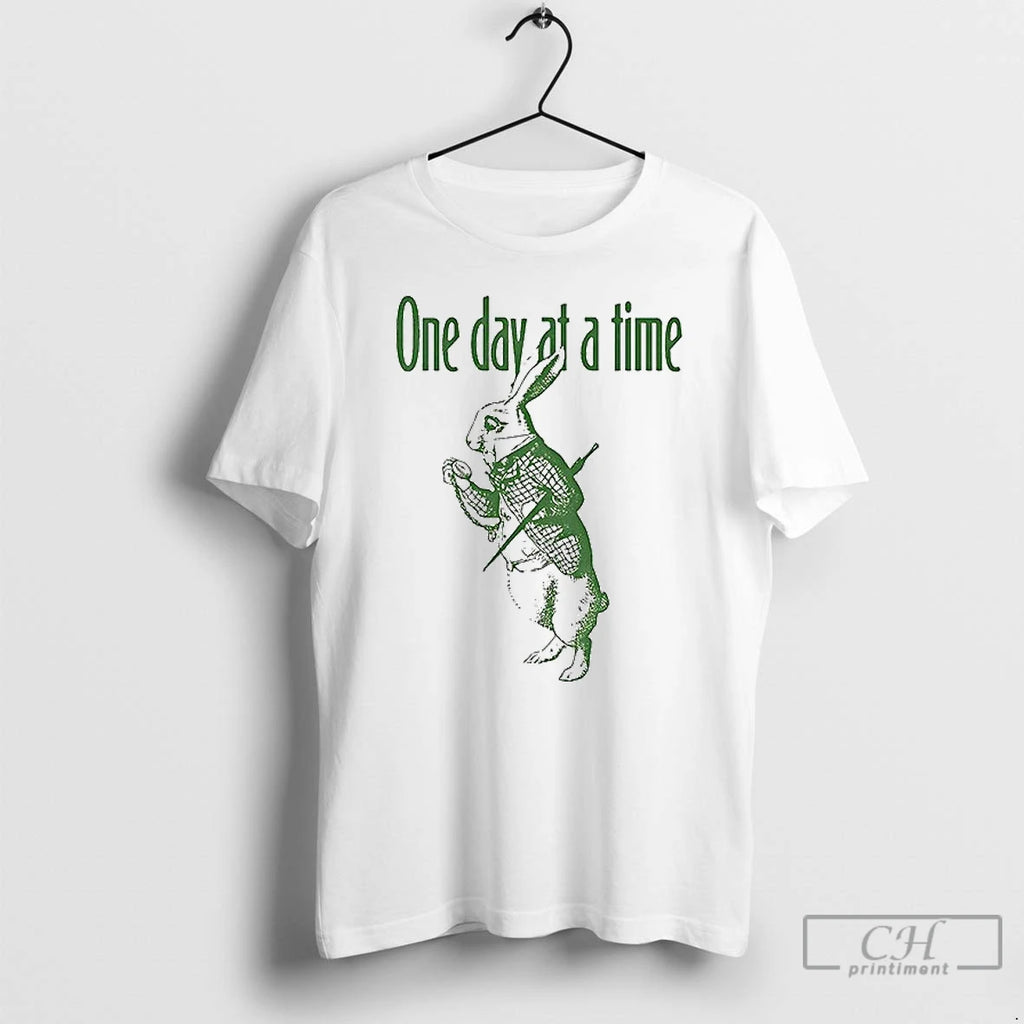 Classic Bunny One Day At A Time T Shirs Sweater