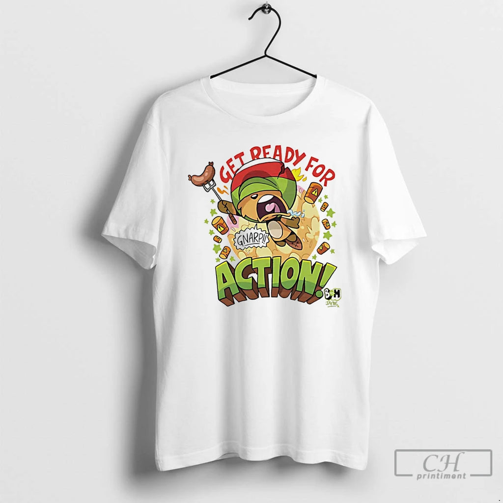 Classic Bunny Vs Monkey Action Get Ready For Beaver T Shirts Hoodie Longsleeve