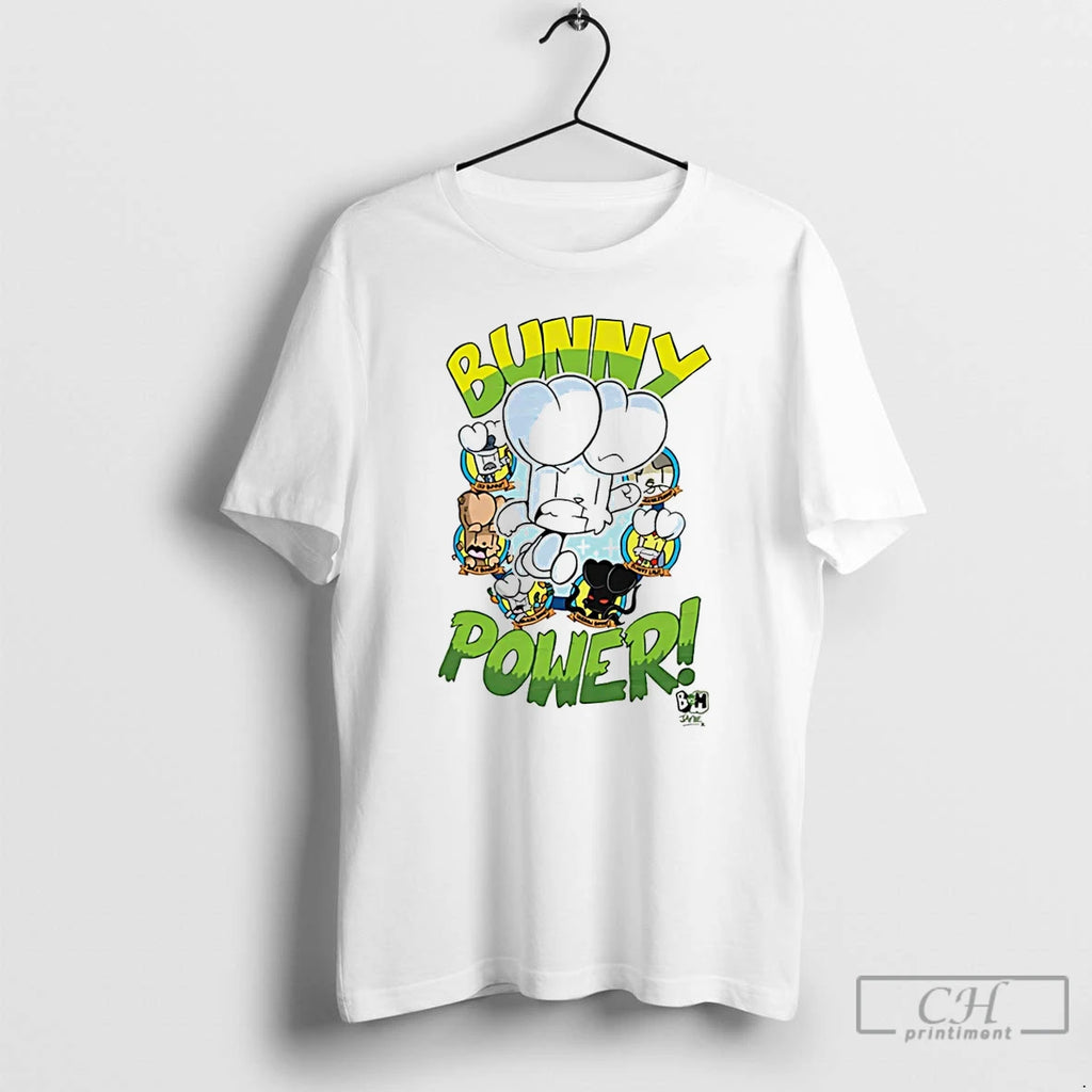 Classic Bunny Vs Monkey Bunny Power Cartoon T Shirts Hoodie Longsleeve