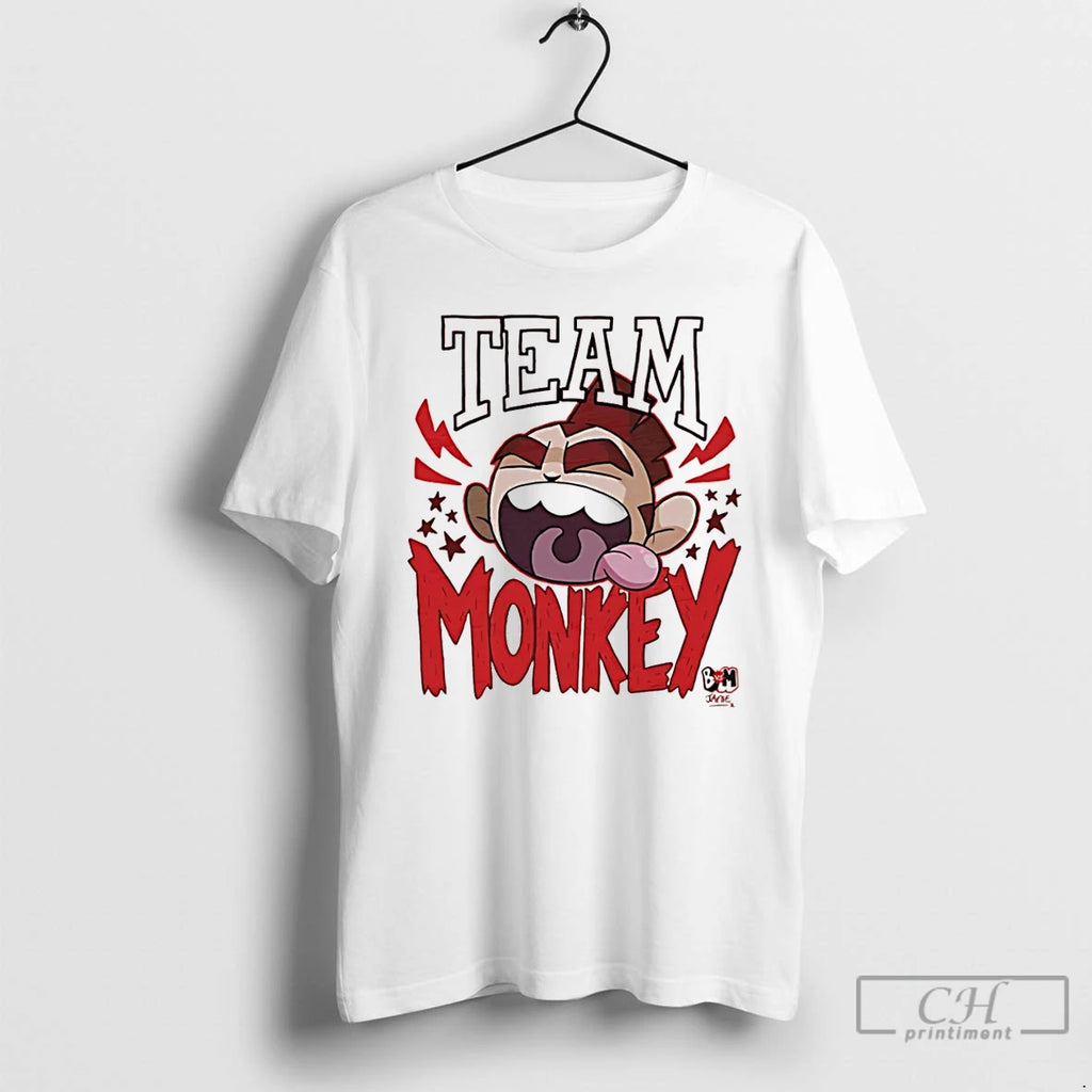 Classic Bunny Vs Monkey Team Monkey T Shirts Hoodie Longsleeve